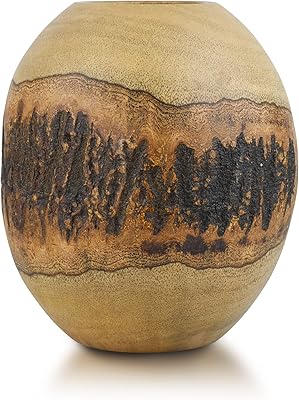 Large mango of oval shape inspired by nature with wooden vase.. DIAYTAR NIGERIA combines affordability with convenience, delivering your purchases within 5-8 days.