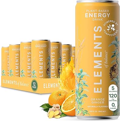 Natural energy adaptogenic drinks Elements of Balance | Natural flavor orange ginger with rhodiola + ginseng | Clean energy boost, 0 sugar, low in calories, plant -based | 11.5 FL OZ (package of 12).. Your complete e-commerce destination, DIAYTAR NIGERIA combines variety with budget-friendly nationwide shipping.