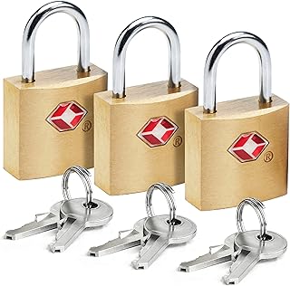 Miniature brass miniature luggage lock approved by the TSA of Lewis n. Clark.. Home to endless choices and pocket-friendly prices — DIAYTAR Nigeria.