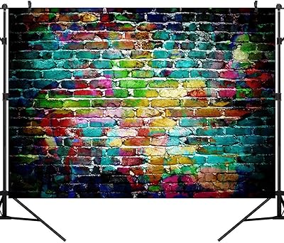 Ouyida canvas illustrated with colored bricks, wall art, 7x5 feet, computer background printed by computer TG02.. DIAYTAR NIGERIA revolutionizes online shopping with competitive prices and reliable 5-8 day delivery.