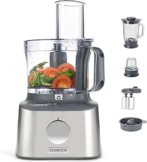Compact Kenwood Multipro FDM313SS compact robot, 2.1 l bowl, 9 accessories, 800 W, stainless steel, silver.. Buy better with DIAYTAR Nigeria — the ultimate e-commerce platform in Nigeria.