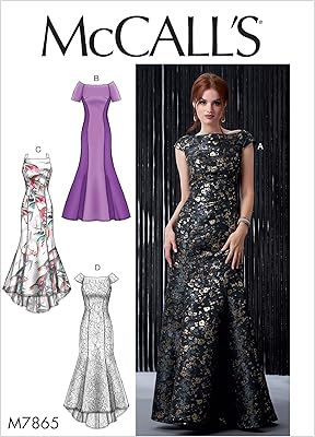 McCool evening dress length on the floor for women, sizes 14-22, sewing pattern, united.. Shop smart with DIAYTAR NIGERIA, offering a vast product range delivered to your doorstep within a week.