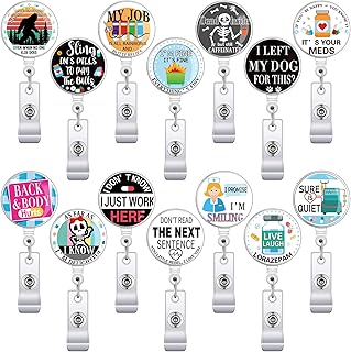 14 Funny nurse badge coil pieces, cute retractable nurse badge spool for nurses, funny quote, retractable identification rack for medical staff, doctors, teachers, the nominative map of students.. DIAYTAR NIGERIA delivers what you want at prices you'll love, all within 5-8 days nationwide.