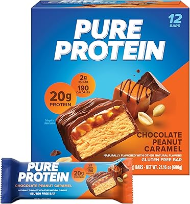 Pure protein protein bar with chocolate, peanuts and caramel, 12 pieces, 1.76 oz/50 g.. Discover endless possibilities with DIAYTAR NIGERIA's extensive product range and affordable shipping.
