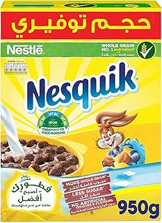 Nesquik chocolate breakfast cereals, 950 g (1 package).. The best online shopping experience in Nigeria — DIAYTAR delivers it all.