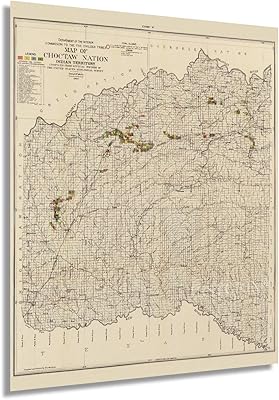 Historical map of the Indian territory Choctaw 1900 - Vintage 24 x 30 "Map of the Indian territory Choctaw, Oklahoma - includes coal contracts and certified coal complaints (2 sizes).. DIAYTAR NIGERIA makes quality accessible with our affordable prices and dependable delivery service.