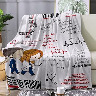Grey's Anatomy printed wool cover, mattress, sofa, car seat, hot cover for the decoration of the house.. Discover the convenience of DIAYTAR NIGERIA's vast e-commerce platform with delivery in just 5-8 days.