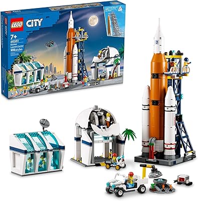 LEGO City Rocket Launch Center 60351 construction set; A space toy inspired by NASA for children aged 7 and over (1010 pieces).. Experience shopping satisfaction with DIAYTAR NIGERIA's vast selection and budget-friendly delivery options.