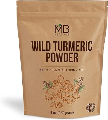Wild turmeric powder mb herbals 227 g | Kasturi Manjal | Kasturi Manjal | without preservatives | without additives | without GMO | For radiant and young skin.. Shop confidently with DIAYTAR NIGERIA, offering affordable prices and reliable delivery within a week.