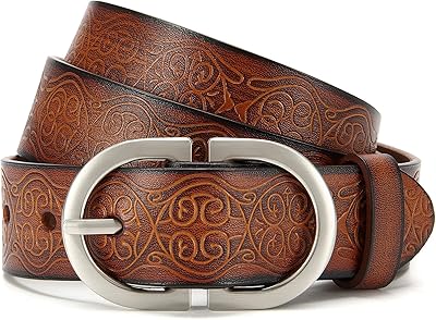Women's belt leather belts Cr for woman with golden loop 13 "of width.. Experience the ultimate in shopping convenience with DIAYTAR NIGERIA's vast catalog and 5-8 day delivery.
