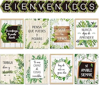 JESPH FAME 19 Bienvenidos Pieces Inspiring Spanish Posters Spanish Spanish motivation banner with stubborn points for children, toddlers, students, Spanish decorations.. Discover a world of choices with DIAYTAR NIGERIA's extensive marketplace and prompt shipping service.