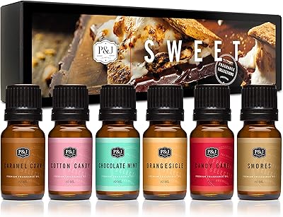 Sweet scented oils B & J Trading - Chocolate mint, daddy beard and caramel corn (lot of 6).. DIAYTAR NIGERIA transforms online retail with our affordable platform and dependable shipping service.