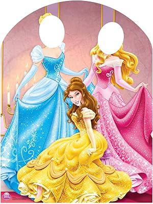 Star Catouts Disney Princess Belle, Cinderella and Rapunzel Support SC599 for birthdays and parties, multicolored.. DIAYTAR NIGERIA transforms dreams into deliveries with our affordable prices and reliable shipping.