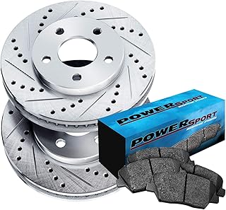 Front brake rotors pierced and silver split and ceramic plates compatible with Hyundai Sonata, Kia Cadenza 2014-2016.. Your ultimate shopping destination, DIAYTAR NIGERIA combines extensive selection with affordable shipping.