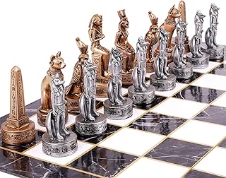 15 -inch Egyptian style chess games for adults, chessboard in family cardboard, large foldable chess game, 3D resin chess and storage locations and storage locations.. DIAYTAR NIGERIA makes every shopping desire a reality with affordable prices and delivery in 5-8 days.
