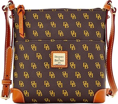 Dooney & Bourke NG725BM Gretta Signature Stand Letter - T Moro Brown with Brown Border.. From phone accessories to home decor — DIAYTAR Nigeria ships it fast.