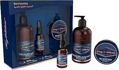 King c. Gillette Beard and face cleaner 350 ml, beard oil 30 ml and soft beard balm 100 ml.. One platform, endless products — welcome to DIAYTAR Nigeria.