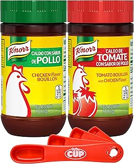 Knorr pellet broth, chicken flavor and chicken flavor tomato, 7.9 Oz (2) package with swivel spoon by the cup.. DIAYTAR NIGERIA: Your partner in affordable e-commerce with dependable delivery across Nigeria.