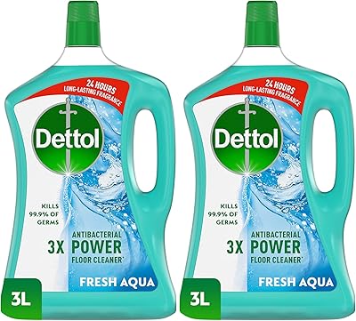 Cleaner for antibacterial floors (kills 99.9% of germs) with Aqua Fresh perfume. Can be used with a cleaner and more shiny vacuum cleaner, 3 -liter capacity, two pieces of dettol.. DIAYTAR NIGERIA: Your partner in affordable shopping with nationwide delivery in just 5-8 days.
