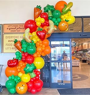 141 pieces Kit of festive decorations of Red Fruit and vegetables yellow orange green fruit and vegetable balloons for Hey Bear Tutti Frutti themed Baby Shower Birthday Themed Festival.. Experience the ease of one-stop shopping with DIAYTAR NIGERIA's diverse catalog and nationwide delivery.