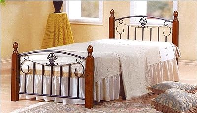 Simple bed galaxy in wood and steel, natural brown beds - 90 x 190 cm, GDF -3888NBR.. Shop from our extensive catalog at DIAYTAR NIGERIA and enjoy doorstep delivery in just 5-8 days.