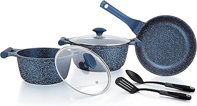 Cooking battery in non -stick in aluminum cast iron Aluminum Essentials with non -stick base with induction and frying stove, 7 pieces, PR80959.. DIAYTAR NIGERIA transforms online retail with unbeatable prices and consistent delivery timeframes.