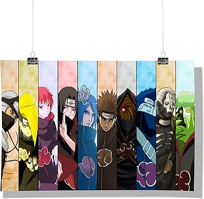 MCSID Razz paper wall poster of all members of Akatsuki, Multicolore, 12 x 45.72 cm.. Enjoy the simplicity of shopping with DIAYTAR NIGERIA, offering vast choices delivered in just 5-8 days.