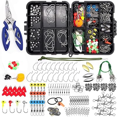 Set of fishing accessories 【188 pieces】 With equipment box including pliers.. DIAYTAR Nigeria delivers happiness in 5–8 days, no matter what you buy.