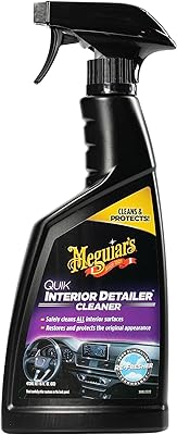 MEGUIAR Quick car interior cleaner, 473 ml, G13616, H10,875 x L4.313 x D2 inch, G-13616.. Shop confidently with DIAYTAR NIGERIA, offering affordable prices and reliable delivery within a week.