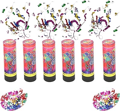 6 -inch Alinthri party confetti, set of 6 with spring, used for birthday parties and festivals.. Shop smart with DIAYTAR NIGERIA, offering a vast product range delivered to your doorstep within a week.