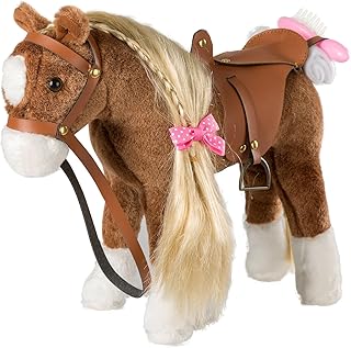 Holy Home Magnificent Plush Horse to pretend to play, 11 inch size, brown color.. Shop confidently with DIAYTAR NIGERIA, offering affordable prices and reliable delivery within a week.