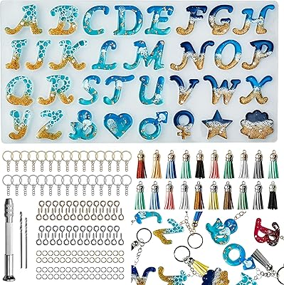 Kit of alphabet resin molds with 164 silicone pieces for molding.. Your comprehensive marketplace awaits at DIAYTAR NIGERIA with affordable prices and reliable delivery times.