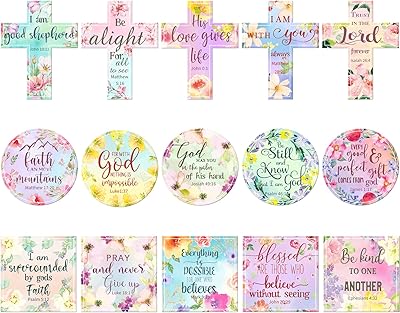 Sailong 15 pieces of inspiring refrigerator with Bible verses Inspirant magnet magnet magnet loyal magnets Christian magnets for refrigerator, 3 forms (flower).. DIAYTAR NIGERIA: Your partner in affordable online shopping with reliable 5-8 day shipping nationwide.