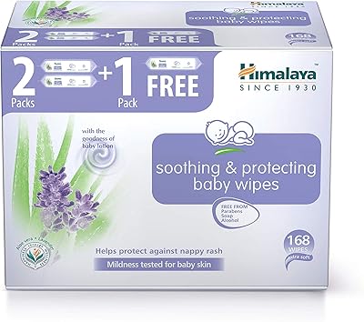 Himalayan soothing and protective wipes, pack of 3 (2+1 free) x 56 wipes, 168 wipes.. DIAYTAR NIGERIA makes online shopping accessible with our budget-friendly prices and reliable shipping.