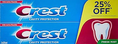 CREST CAVITY toothpaste fresh mint protection, 2 x 125 ml.. DIAYTAR Nigeria combines variety, affordability, and speed — making your online shopping experience not only enjoyable but also cost-effective.