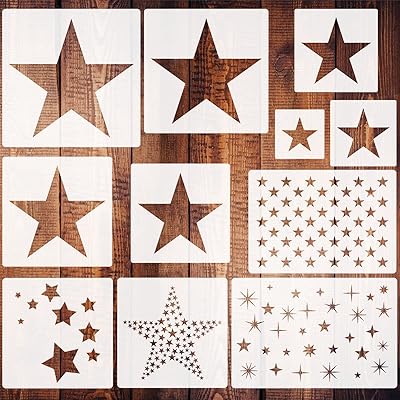 11 pieces in the plastic stars reusable at 5 points for paint on wall.. Why wait? Get your order in 5–8 days with DIAYTAR Nigeria.