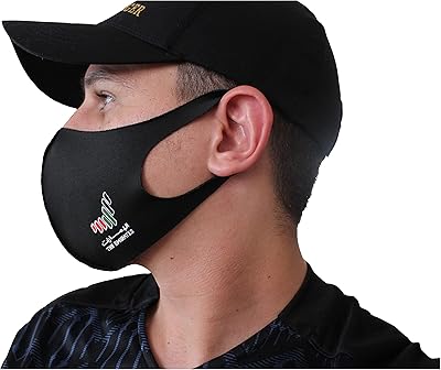A modern mask with the Emirates logo for unisex, reusable and washable, black in color.. DIAYTAR NIGERIA: Where shopping is affordable, selection is vast, and delivery is always reliable.