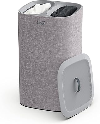 JOSEPH JOSEPH TOTAL LAGAIR BASKER Total with lid and 2 removable clothes bags with handles - gray color, 60 liter capacity.. Unlock access to a wide range of products with DIAYTAR NIGERIA's affordable e-commerce platform.
