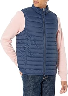 Waterproof and light quilted jacket Amazon Essentials for Men - Navy blue, XL.. DIAYTAR NIGERIA revolutionizes online shopping with competitive prices and reliable 5-8 day delivery.