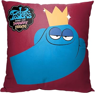 Oreiller foster's home for imaginary friends de northwest cartoon network, 18\" x 18\", king bloo.. DIAYTAR NIGERIA delivers value, variety, and convenience with our nationwide 5-8 day shipping.