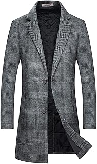 Winter Coats For Men In Elegant Wool Mixed Long Rotattu Simple Colle.. From checkout to your doorstep in less than a week — DIAYTAR Nigeria.