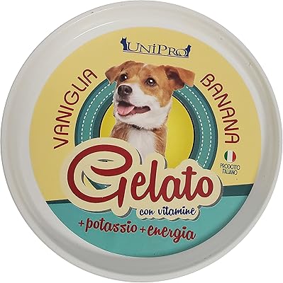 Unipro ice cream flavored with vanilla and banana for dogs, 60 grams.. Nigeria shops with DIAYTAR — wide selection, fast shipping, and great value.