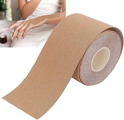 Strip of kinesiology, breathable and waterproof sports strip without latex for muscles, joints, pain relief and injury recovery (brown).. Your complete retail destination, DIAYTAR NIGERIA combines extensive variety with prompt delivery.