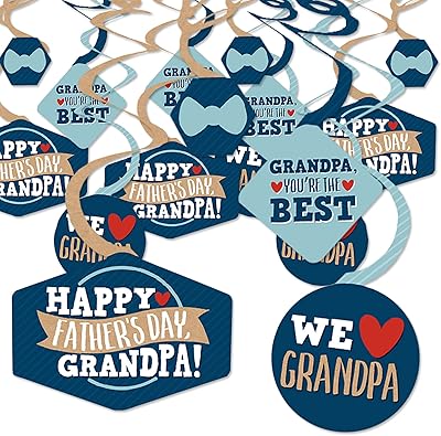 Big dot of Happiness we love Grandfather hanging decorations for party decorations - Lot of 40.. DIAYTAR NIGERIA puts thousands of products at your fingertips with affordable prices and delivery within a week.