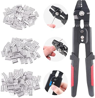 Glarex metal cable crushing tool up to 2.2 mm with 180 double aluminum cylinder crimping rings of 1.2/1.5/2 mm.. Shop across boundaries with DIAYTAR NIGERIA's comprehensive catalog delivered nationwide at budget rates.