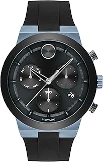 Swiss quartz watch for men with silicone bracelet, black, 27 (3600713).. DIAYTAR NIGERIA transforms online retail with our affordable platform and dependable shipping service.