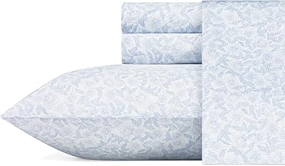 Laura Ashley Home - Double bed set in sweet cotton satin - Elegant interior decoration, seamless and breathable (floral blue).. Enjoy low prices, wide selections, and reliable delivery with DIAYTAR Nigeria.