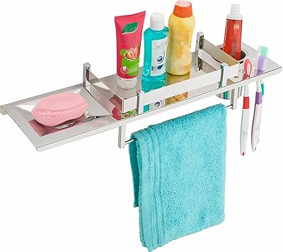 Stainless steel walking room shelf (length 18 "width.. DIAYTAR NIGERIA combines affordability with convenience, delivering your purchases within 5-8 days.