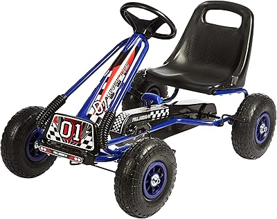 Dorsa Go Kart pedal car racing car, 4 -wheel drive, blue, W15.. Home to endless choices and pocket-friendly prices — DIAYTAR Nigeria.