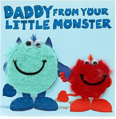 Dad's birthday card - A birthday card for him - from your little monster.. DIAYTAR NIGERIA connects you with thousands of products at competitive prices, delivered within a week.